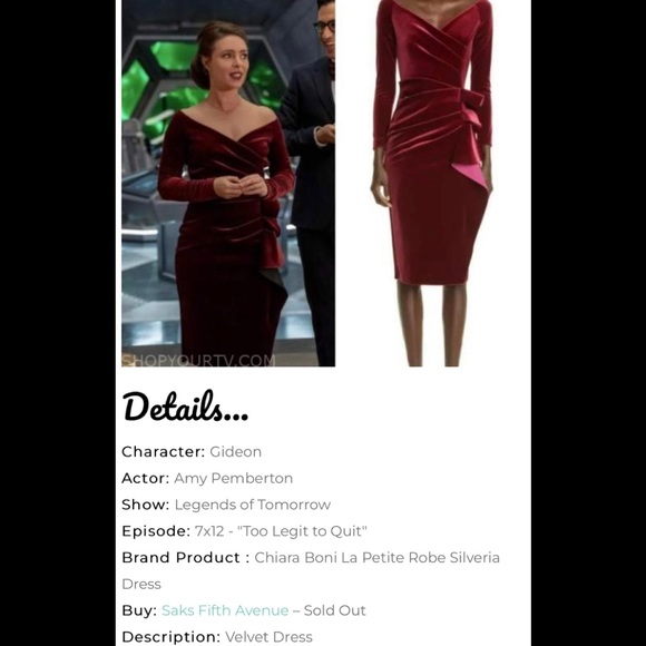 Chiara Boni la petite robe Silveria long sleeve velvet midi dress burgundy - Picture 10 of 11